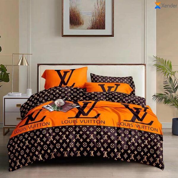 Duvet / Bedsheet & Four Pillowcases - LV Inspired